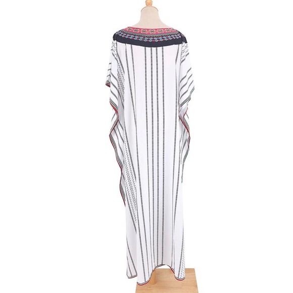 Bohemian Kaftan Kimono, Printed Kaftan , Boho Clothing, Beach Cover-Up - Picture 5 of 5